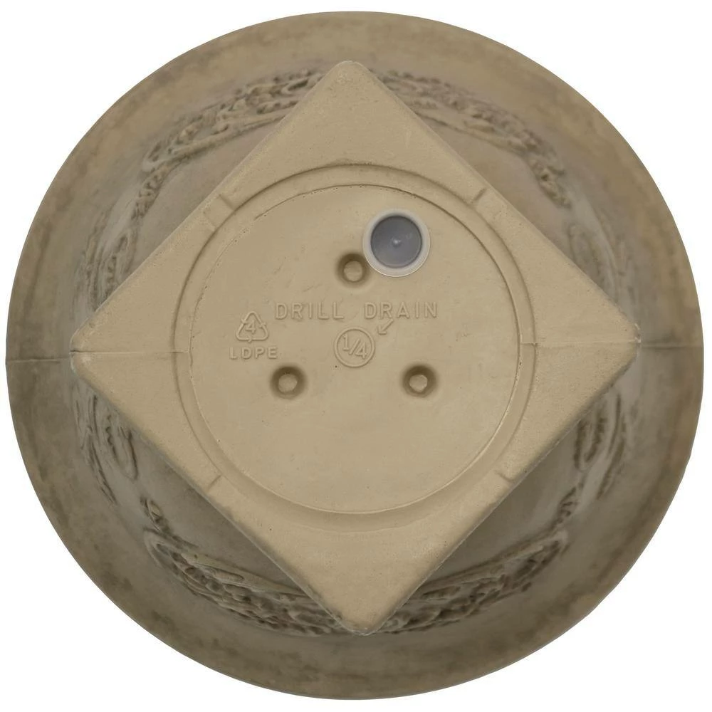 Sunnydaze Decor 16 in. Beige Darcy Poly Flower Pot Planter (4-Pack) 5 Sunnydaze Decor 16 in. Beige Darcy Poly Flower Pot Planter (4-Pack) - Image 5