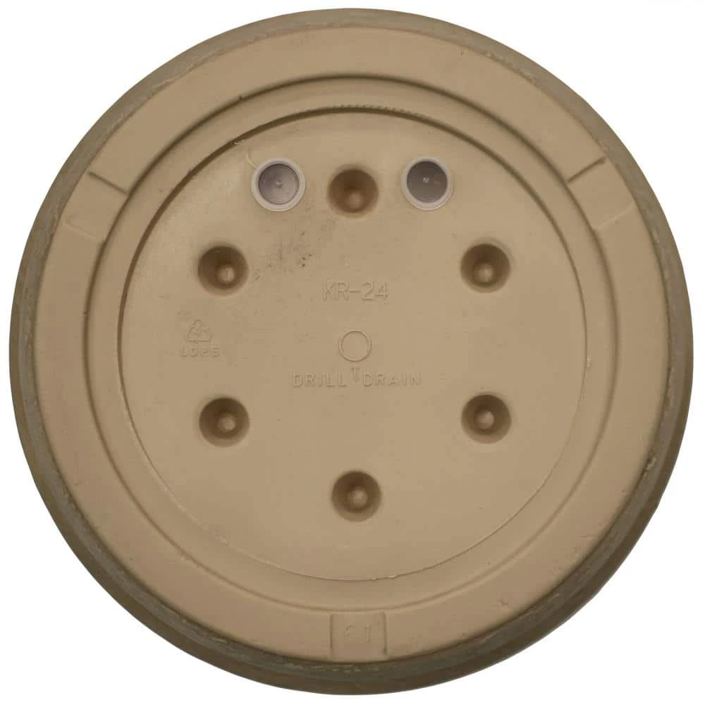 Sunnydaze Decor 24 in. Beige Anjelica Poly Single Flower Pot Planter 6 Sunnydaze Decor 24 in. Beige Anjelica Poly Single Flower Pot Planter - Image 6