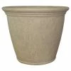 Sunnydaze Decor 24 in. Beige Anjelica Poly Single Flower Pot Planter