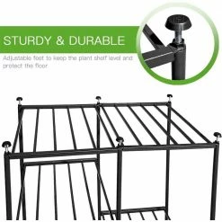 Dyiom 40 in. Black Metal Plant Stand Indoor Tall 6-Tiered Corner Plant Shelf Outdoor Patio Shelves for Multiple Plants -Sunnydaze Decor Sales black dyiom plant stands b09z23q67r fa 1000