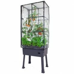 Frame It All Patio Ideas - 15.75 in. x 23.5 in. x 63 in. Self-Watering Raised Garden Bed with Trellis and Greenhouse Cover 8 Frame It All Patio Ideas - 15.75 in. x 23.5 in. x 63 in. Self-Watering Raised Garden Bed with Trellis and Greenhouse Cover -Sunnydaze Decor Sales black frame it all elevated garden beds 300001601 1f 1000