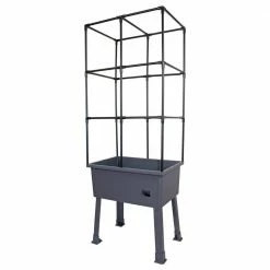 Frame It All Patio Ideas - 15.75 in. x 23.5 in. x 63 in. Self-Watering Raised Garden Bed with Trellis and Greenhouse Cover 9 Frame It All Patio Ideas - 15.75 in. x 23.5 in. x 63 in. Self-Watering Raised Garden Bed with Trellis and Greenhouse Cover -Sunnydaze Decor Sales black frame it all elevated garden beds 300001601 44 1000