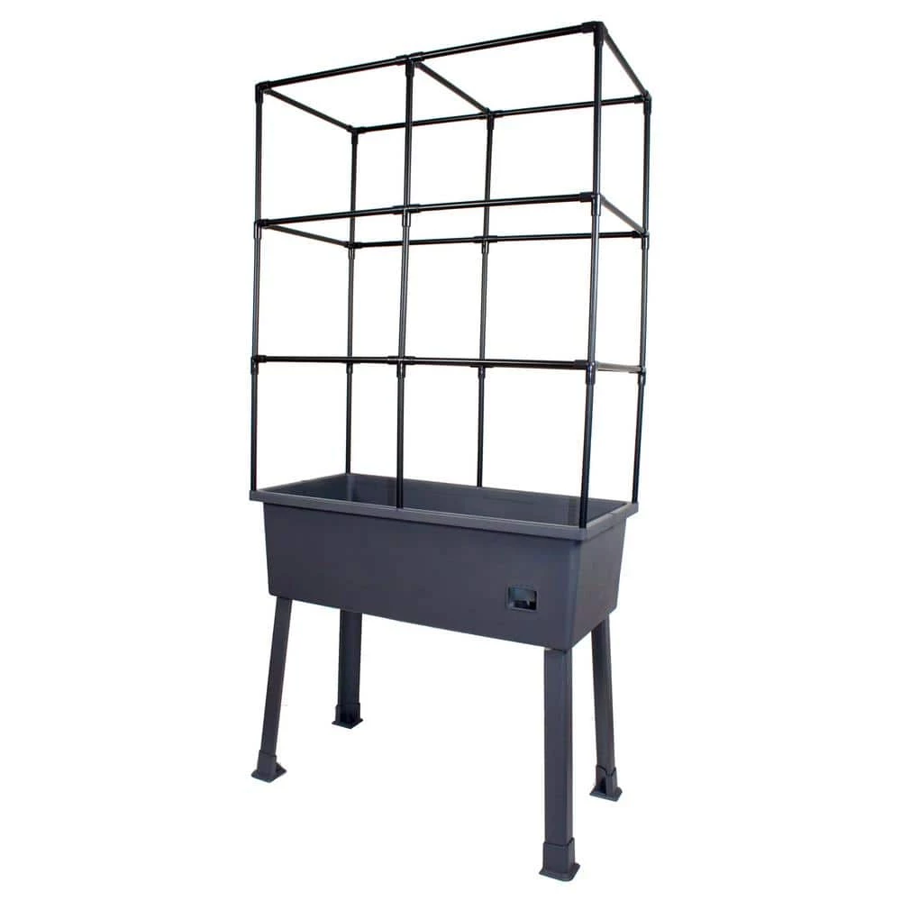 Frame It All Patio Ideas - 15.75 in. x 31.5 in. x 63 in. Self-Watering Raised Garden Bed with Trellis and Greenhouse Cover 5 Frame It All Patio Ideas - 15.75 in. x 31.5 in. x 63 in. Self-Watering Raised Garden Bed with Trellis and Greenhouse Cover - Image 5