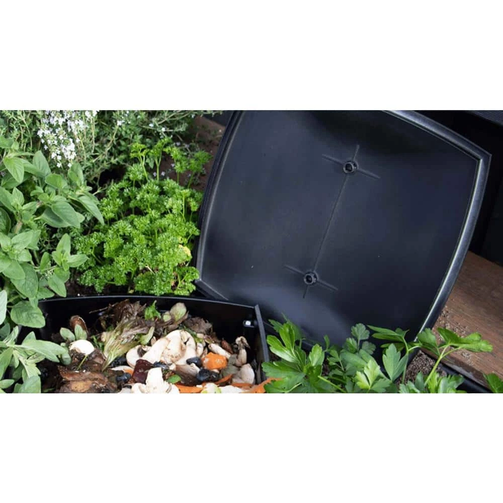 Frame It All Worm It All 11 in. x 11 in. x 12.6 in. Plastic Composting Box (Soil Enrichment) 3 Frame It All Worm It All 11 in. x 11 in. x 12.6 in. Plastic Composting Box (Soil Enrichment) - Image 3