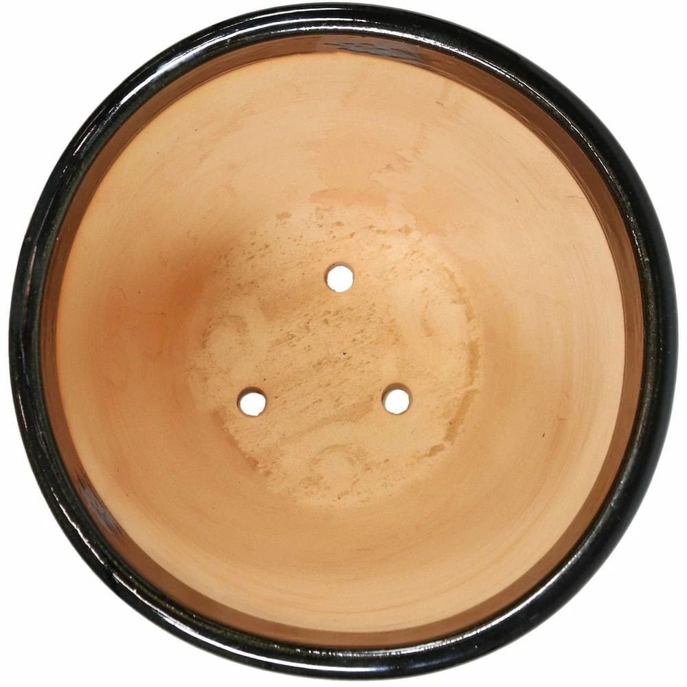 Sunnydaze Decor Captivating Vista 14 in. Obsidian Ceramic Indoor/Outdoor Planter 8 Sunnydaze Decor Captivating Vista 14 in. Obsidian Ceramic Indoor/Outdoor Planter - Image 8