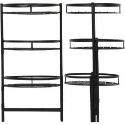 Sunnydaze Decor 22 in. Black Iron 3-Tiered Plant Stand (2-Pack) -Sunnydaze Decor Sales black sunnydaze decor plant stands hmi 729 44 1000