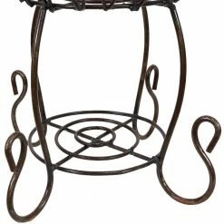 Sunnydaze Decor Sunnydaze 18.5 in. Basket Style Indoor/Outdoor Black Metal Planter Stand -Sunnydaze Decor Sales black sunnydaze decor plant stands lci 088 44 1000