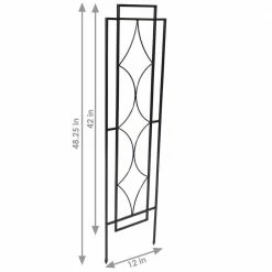 Sunnydaze Decor 48 in. Steel Chic Diamonds Design Garden Plant Trellis - (Set of 2) -Sunnydaze Decor Sales blacks sunnydaze decor garden trellises hbm 635 1f 1000