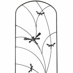 Sunnydaze Decor 55 in. Steel Dragonfly Delight Decorative Garden Trellis - (Set of 2) 12 Sunnydaze Decor 55 in. Steel Dragonfly Delight Decorative Garden Trellis - (Set of 2) -Sunnydaze Decor Sales blacks sunnydaze decor garden trellises hbm 642 1f 1000