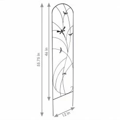 Sunnydaze Decor 55 in. Steel Dragonfly Delight Decorative Garden Trellis - (Set of 2) 10 Sunnydaze Decor 55 in. Steel Dragonfly Delight Decorative Garden Trellis - (Set of 2) -Sunnydaze Decor Sales blacks sunnydaze decor garden trellises hbm 642 c3 1000