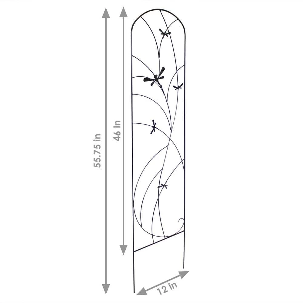 Sunnydaze Decor 55 in. Steel Dragonfly Delight Decorative Garden Trellis - (Set of 2) 3 Sunnydaze Decor 55 in. Steel Dragonfly Delight Decorative Garden Trellis - (Set of 2) - Image 3
