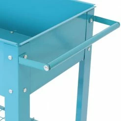 Sunnydaze Decor Galvanized Steel Mobile Raised Garden Bed Cart in Blue 15 Sunnydaze Decor Galvanized Steel Mobile Raised Garden Bed Cart in Blue -Sunnydaze Decor Sales blue sunnydaze decor raised planter boxes hb 229 1f 1000