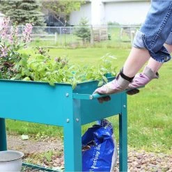 Sunnydaze Decor Galvanized Steel Mobile Raised Garden Bed Cart in Blue 12 Sunnydaze Decor Galvanized Steel Mobile Raised Garden Bed Cart in Blue -Sunnydaze Decor Sales blue sunnydaze decor raised planter boxes hb 229 66 1000