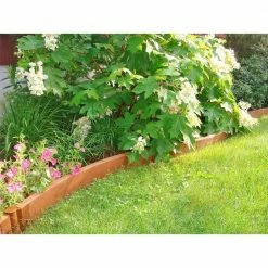 Frame It All Two Inch Series 16 ft. x 5.5 in. Classic Sienna Backyard Border Curved Kit -Sunnydaze Decor Sales brown frame it all brick edging 300001038 4f 1000