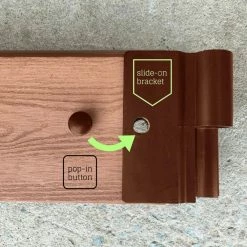 Frame It All Two Inch Series 8 ft. x 8 ft. x 11 in. Classic Sienna Composite Raised Garden Bed Kit 11 Frame It All Two Inch Series 8 ft. x 8 ft. x 11 in. Classic Sienna Composite Raised Garden Bed Kit -Sunnydaze Decor Sales brown frame it all raised planter boxes 300001099 1f 1000