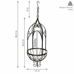 Sunnydaze Decor Sunnydaze Large Brown Steel Cathedral Hanging Planter Basket 12 Sunnydaze Decor Sunnydaze Large Brown Steel Cathedral Hanging Planter Basket -Sunnydaze Decor Sales brown sunnydaze decor hanging planters cue 020 44 1000