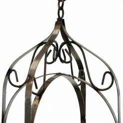Sunnydaze Decor Sunnydaze Small Brown Steel Cathedral Hanging Basket -Sunnydaze Decor Sales brown sunnydaze decor hanging planters cue 037 4f 1000