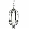 Sunnydaze Decor Sunnydaze Small Brown Steel Cathedral Hanging Basket