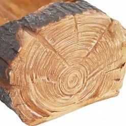 Sunnydaze Decor 35 in. Rustic Polyresin Outdoor Log Flower Pot Planter Container -Sunnydaze Decor Sales brown sunnydaze decor plant pots fc 754 76 1000