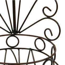 Sunnydaze Decor Sunnydaze 25.25 in. H Sweethearts Chair Indoor/Outdoor Steel Plant Stand -Sunnydaze Decor Sales brown sunnydaze decor plant stands lci 327 1f 1000