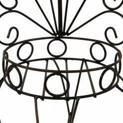 Sunnydaze Decor Sunnydaze 25.25 in. H Sweethearts Chair Indoor/Outdoor Steel Plant Stand -Sunnydaze Decor Sales brown sunnydaze decor plant stands lci 327 4f 1000