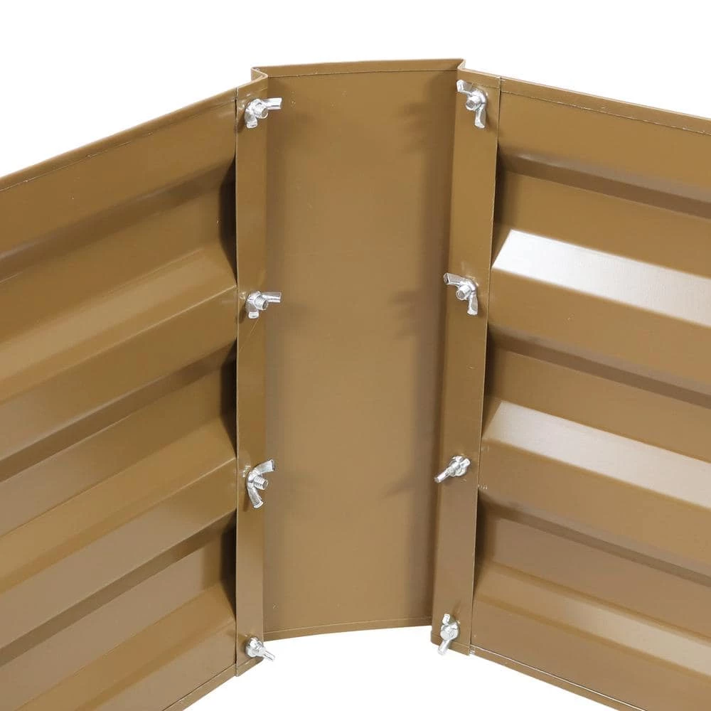 Sunnydaze Decor 48 in. Brown Rectangular Galvanized Steel Raised Beds (2-Pack) 6 Sunnydaze Decor 48 in. Brown Rectangular Galvanized Steel Raised Beds (2-Pack) - Image 6