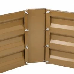 Sunnydaze Decor 40 in. Hexagon Brown Galvanized Steel Raised Bed -Sunnydaze Decor Sales brown sunnydaze decor raised planter boxes hb 567 1f 1000