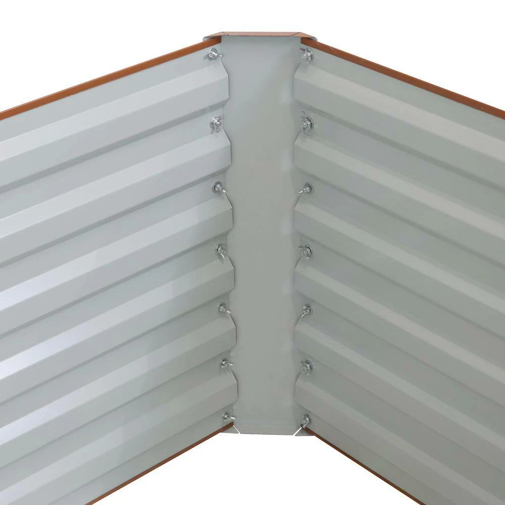 Sunnydaze Decor Sunnydaze 71 in. x 35.5 in. Brown Galvalume Galvanized Steel Raised Garden Bed 5 Sunnydaze Decor Sunnydaze 71 in. x 35.5 in. Brown Galvalume Galvanized Steel Raised Garden Bed - Image 5