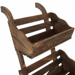 Sunnydaze Decor 3-Tier Wooden Rolling Planter 15 Sunnydaze Decor 3-Tier Wooden Rolling Planter -Sunnydaze Decor Sales brown sunnydaze decor vertical garden planters dsl 947 1f 1000