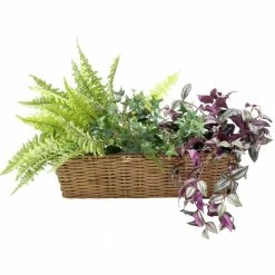 Sunnydaze Decor Sunnydaze Hanging Rectangle Polyrattan Rail Planter with Plastic Liner - Brown 16 Sunnydaze Decor Sunnydaze Hanging Rectangle Polyrattan Rail Planter with Plastic Liner - Brown -Sunnydaze Decor Sales brown sunnydaze decor wall planters nhu 577 fa 1000
