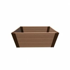 Frame It All TOOL-FREE CLASSIC SIENNA 2 ft. x 4 ft. x 22 in. COMPOSITE RAISED GARDEN BED - 1 in. PROFILE