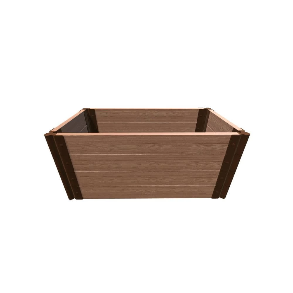 Frame It All Tool-Free Classic Sienna 2 ft. x 4 ft. x 22 in. Composite Raised Garden Bed - 2 in. Profile 1 Frame It All Tool-Free Classic Sienna 2 ft. x 4 ft. x 22 in. Composite Raised Garden Bed - 2 in. Profile