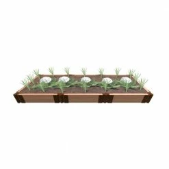 Frame It All Classic Sienna 2 ft. x 6 ft. x 5.5 in. Composite Raised Garden Bed - 2 in. Profile