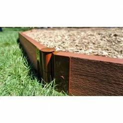 Frame It All 2 in. Series 16 ft. Classic Sienna Straight Composite Playground Border Kit 13 Frame It All 2 in. Series 16 ft. Classic Sienna Straight Composite Playground Border Kit -Sunnydaze Decor Sales classic sienna frame it all raised planter boxes 300001052 4f 1000