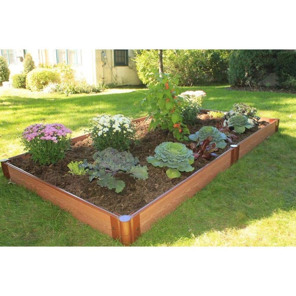 Frame It All Classic Sienna Raised Garden Bed 4' x 8' x 5.5" - 1" profile 4 Frame It All Classic Sienna Raised Garden Bed 4' x 8' x 5.5" - 1" profile - Image 4