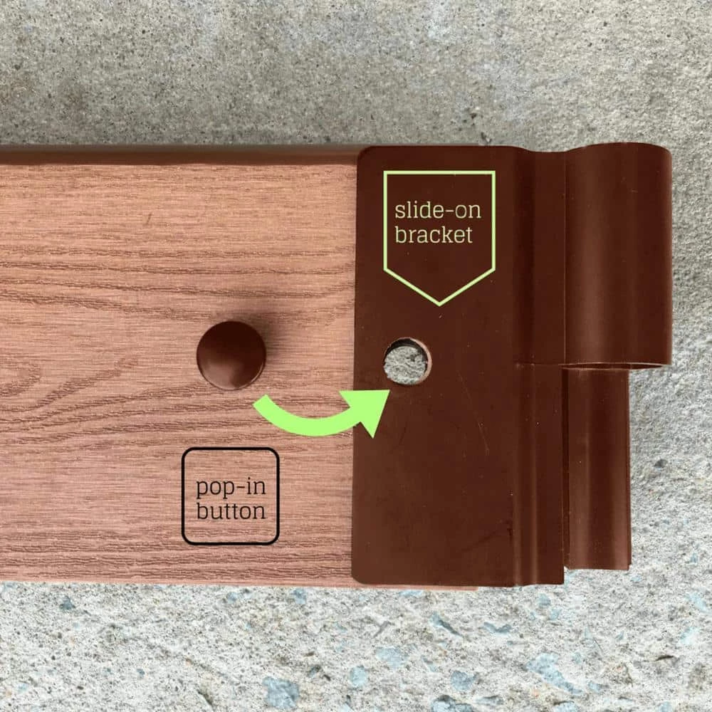 Frame It All Classic Sienna Raised Garden Bed 4' x 8' x 5.5" - 1" profile 3 Frame It All Classic Sienna Raised Garden Bed 4' x 8' x 5.5" - 1" profile - Image 3