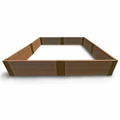 Frame It All 8 ft. x 8 ft. x 16.5 in., 2 in. Profile Classic Sienna Tool-Free Composite Raised Garden