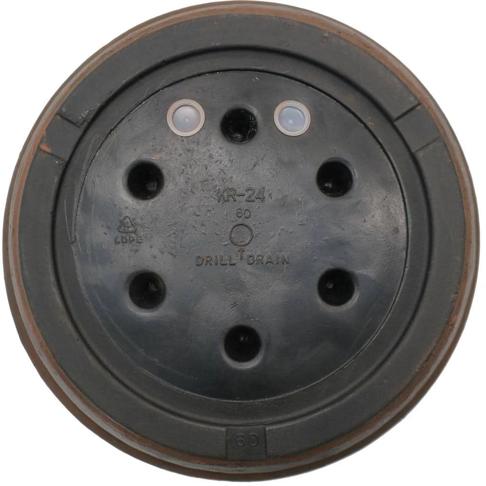 Sunnydaze Decor Anjelica 24 in. Rust Poly Outdoor Flower Pot Planter (4-Pack) 4 Sunnydaze Decor Anjelica 24 in. Rust Poly Outdoor Flower Pot Planter (4-Pack) - Image 4