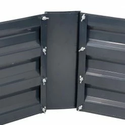Sunnydaze Decor 40 in. Hexagon Dark Gray Galvanized Steel Raised Bed 10 Sunnydaze Decor 40 in. Hexagon Dark Gray Galvanized Steel Raised Bed -Sunnydaze Decor Sales dark grey sunnydaze decor raised planter boxes hb 543 1f 1000