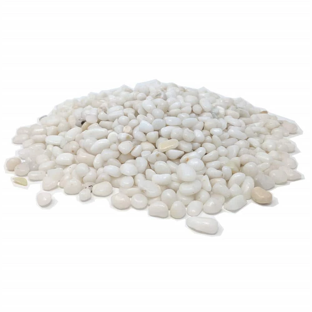 Dyiom 0.1 cu. ft. White Small Polished Pebbles 5 lbs. 3/8 in.-1/2 in. Size Landscape Rocks 1 Dyiom 0.1 cu. ft. White Small Polished Pebbles 5 lbs. 3/8 in.-1/2 in. Size Landscape Rocks