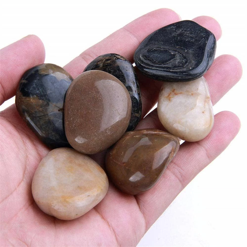 Dyiom 0.1 cu. ft. Multi-Colored Medium Polished Pebbles 5 lbs. 1-2 in. Landscape Rocks 3 Dyiom 0.1 cu. ft. Multi-Colored Medium Polished Pebbles 5 lbs. 1-2 in. Landscape Rocks - Image 3