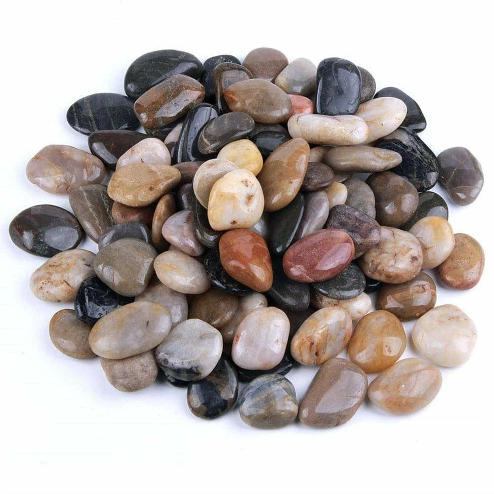 Dyiom 0.1 cu. ft. Multi-Colored Medium Polished Pebbles 5 lbs. 1-2 in. Landscape Rocks 1 Dyiom 0.1 cu. ft. Multi-Colored Medium Polished Pebbles 5 lbs. 1-2 in. Landscape Rocks