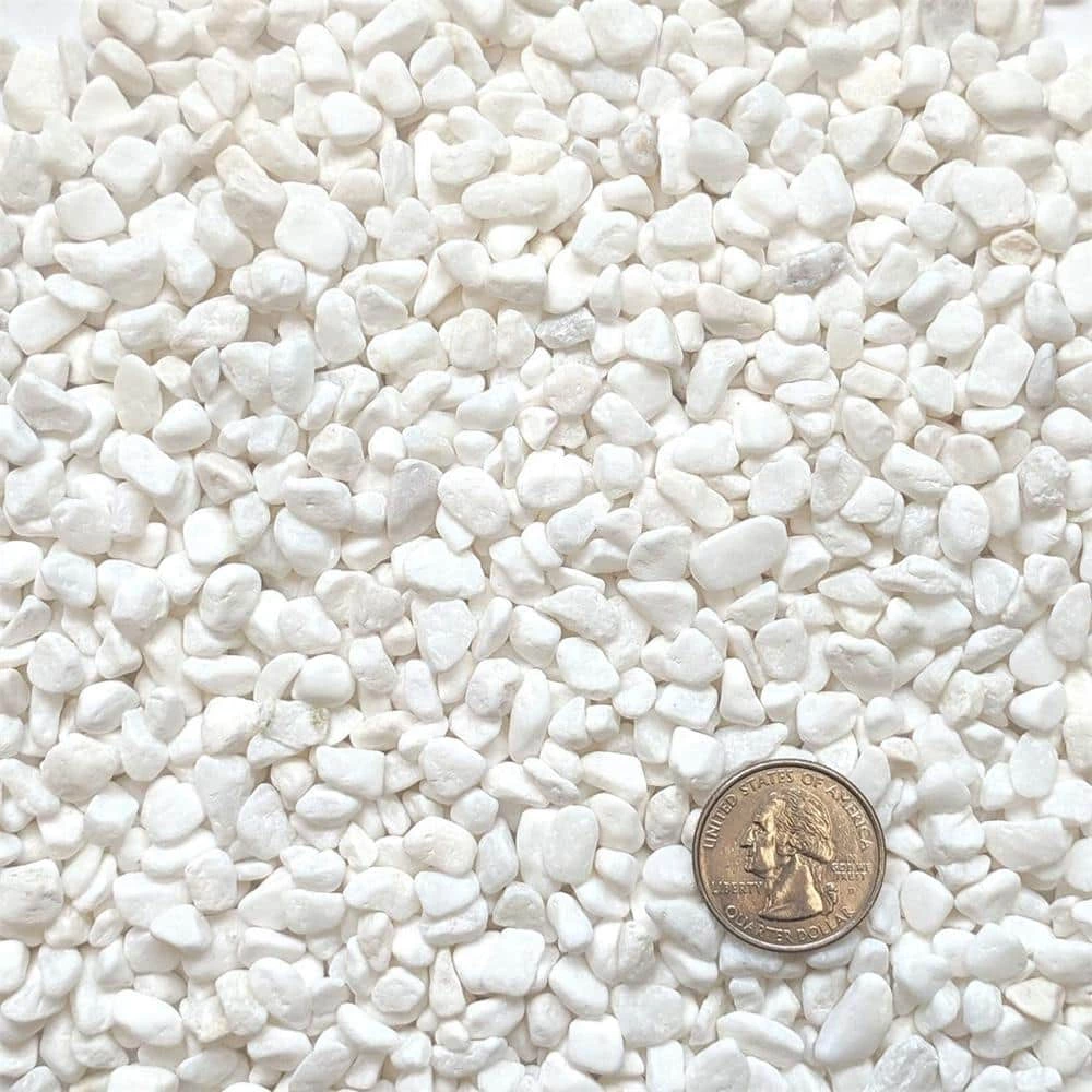 Dyiom 0.125 cu. ft. White Small Gravel 10 lbs. 1/5 in. Size Landscape Rocks 2 Dyiom 0.125 cu. ft. White Small Gravel 10 lbs. 1/5 in. Size Landscape Rocks - Image 2