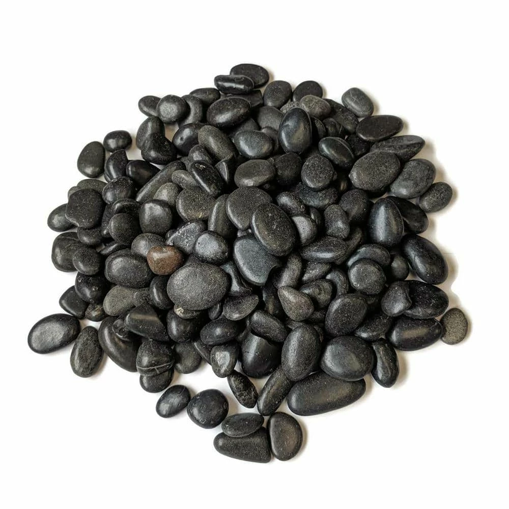 Dyiom 0.1 cu. ft. Black Small Polished Pebbles 2 lbs. 3/8 in.-1/2 in. Size Landscape Rocks 1 Dyiom 0.1 cu. ft. Black Small Polished Pebbles 2 lbs. 3/8 in.-1/2 in. Size Landscape Rocks