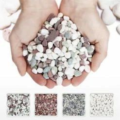 Dyiom 0.1 cu. ft. Multi-Colored Small Gravel 5 lbs. 0.4 in.-0.8 in. Size Landscape Rocks 8 Dyiom 0.1 cu. ft. Multi-Colored Small Gravel 5 lbs. 0.4 in.-0.8 in. Size Landscape Rocks -Sunnydaze Decor Sales dyiom bagged landscape rocks b081jltlkl 4f 1000