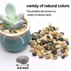 Dyiom 0.1 cu. ft. Multi-Colored 2.2 lbs. 0.24 in.-0.35 in. Size Extra Small Gravel -Sunnydaze Decor Sales dyiom bagged landscape rocks b089h2knwd 4f 1000