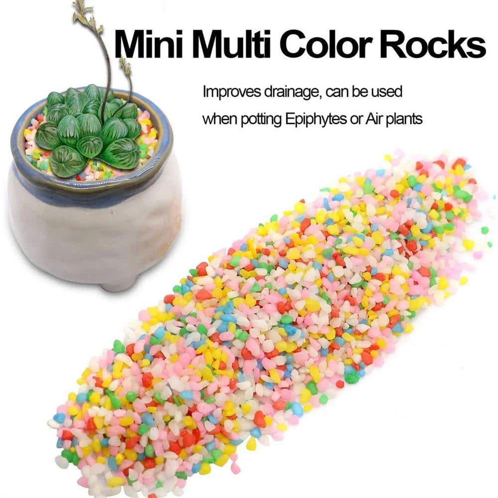 Dyiom 0.1 cu. ft. Multi-Colored 2.2 lbs. 0.12 in.-0.19 in. Size Extra Small Gravel 4 Dyiom 0.1 cu. ft. Multi-Colored 2.2 lbs. 0.12 in.-0.19 in. Size Extra Small Gravel - Image 4