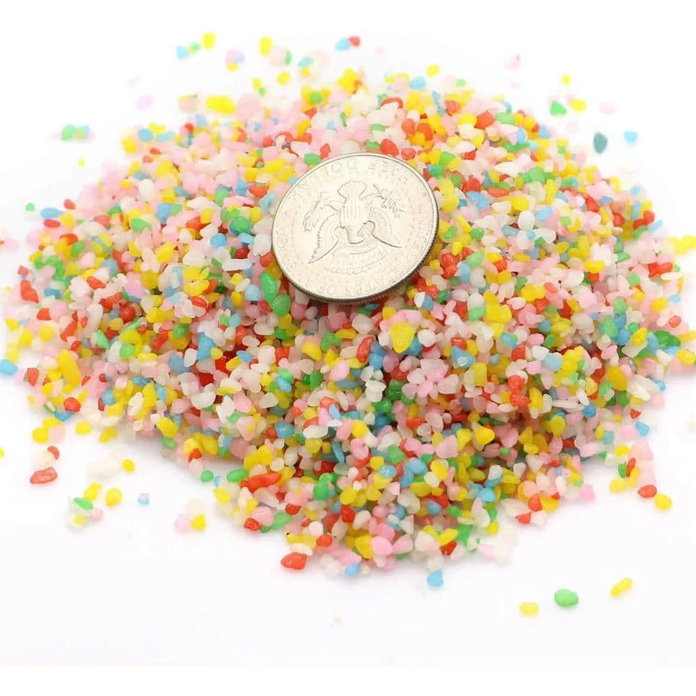 Dyiom 0.1 cu. ft. Multi-Colored 2.2 lbs. 0.12 in.-0.19 in. Size Extra Small Gravel 2 Dyiom 0.1 cu. ft. Multi-Colored 2.2 lbs. 0.12 in.-0.19 in. Size Extra Small Gravel - Image 2