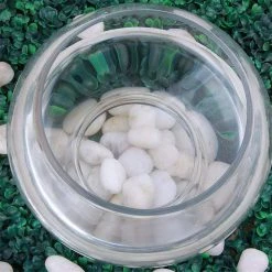 Dyiom 0.1 cu. ft. White Medium Polished Pebbles 3 lbs. 0.7 in.-1 in. Landscape Rocks -Sunnydaze Decor Sales dyiom bagged landscape rocks b08fb4lwkc 44 1000