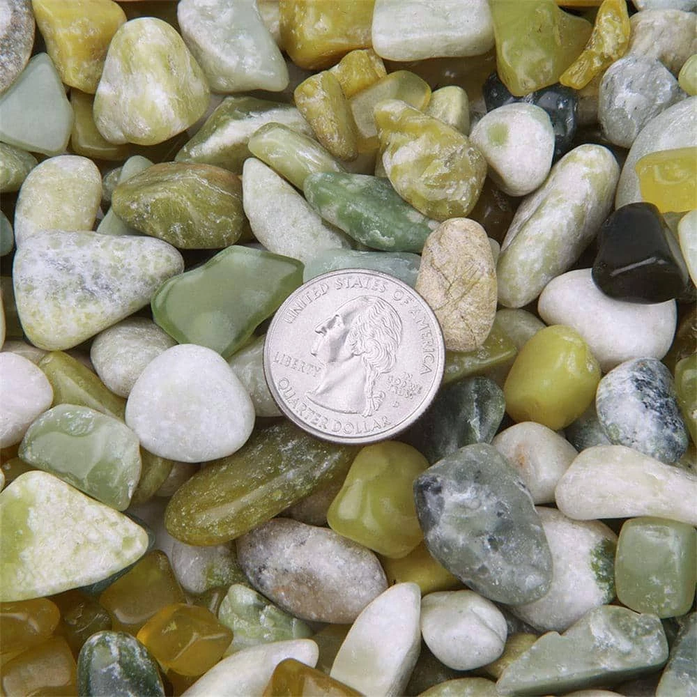 Dyiom 0.1 cu. ft. Multi-Colored Small Polished Pebbles 3 lbs. 3/8 in.-1/2 in. Landscape Rocks 4 Dyiom 0.1 cu. ft. Multi-Colored Small Polished Pebbles 3 lbs. 3/8 in.-1/2 in. Landscape Rocks - Image 4